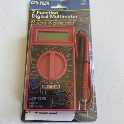 7 FUNCTION DIGITAL MULTIMETER Voltmeter Tester Auto Electrical BRAND-NEW 90899