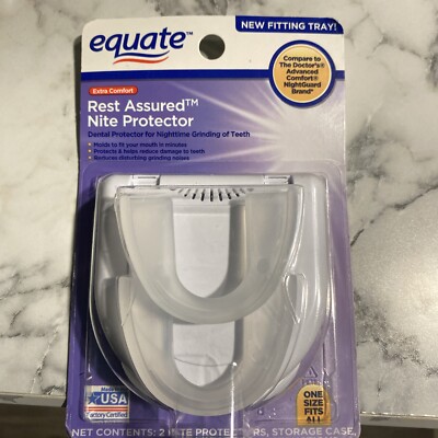 Equate Rest Assured Classic Dental Guards, Custom Nighttime Protection
