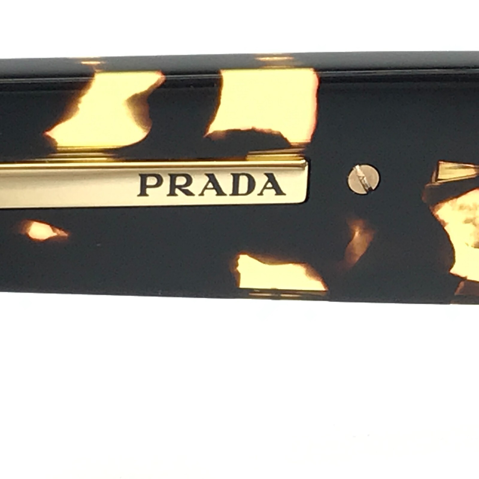 Pre-owned Prada Sunglasses Spr25z 16r-30f Tortoise Square Frames W/ Blue Lenses 56-18-140