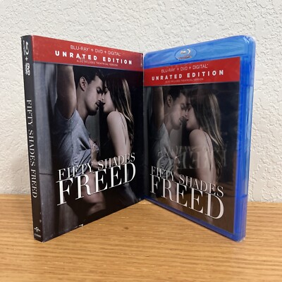 Fifty Shades Freed (Blu-Ray/DVD/Digital, 2018) Unrated Edition with Slipcover