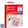 Hartwii 115gsm Thin Glossy Photo Paper 100 Sheets 8.5x11 Inches,Inkjet Printing Paper with Dye Ink for Brochure Printing, Custom Chip Bag Party Favors, Letter Size