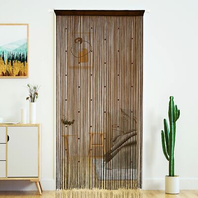 YaoYue Beaded Curtain Door String Curtains for Doorway Tassels Beads Hanging ...