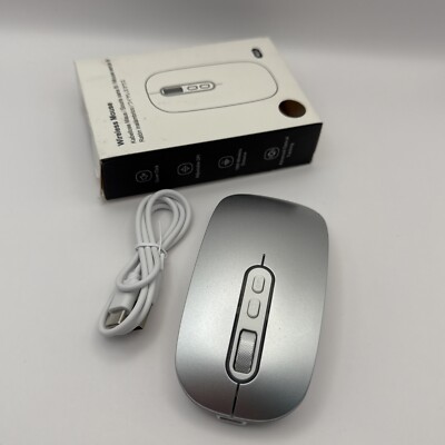 Bluetooth Mouse Rechargeable Wireless Mouse Compatible with Macbook Type C Port