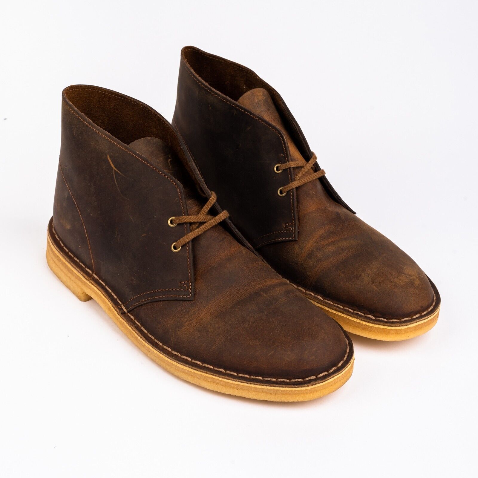 

Кожаные ботинки Clarks Desert Boot Beeswax Chukka 55484, новые мужские, Beeswax leather, Clarks Desert Boot
