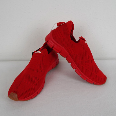 Red slip on tennis shoes sale