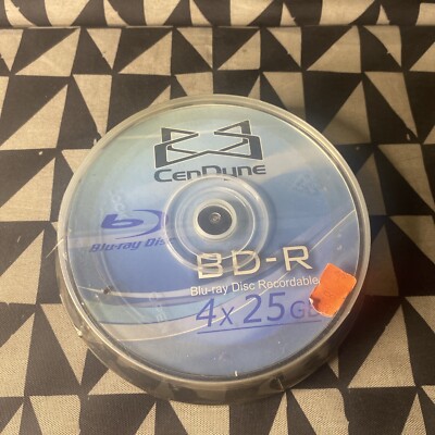 10 Pack  Blu-ray BD-R  4 X 25 GB  Recordable Disc