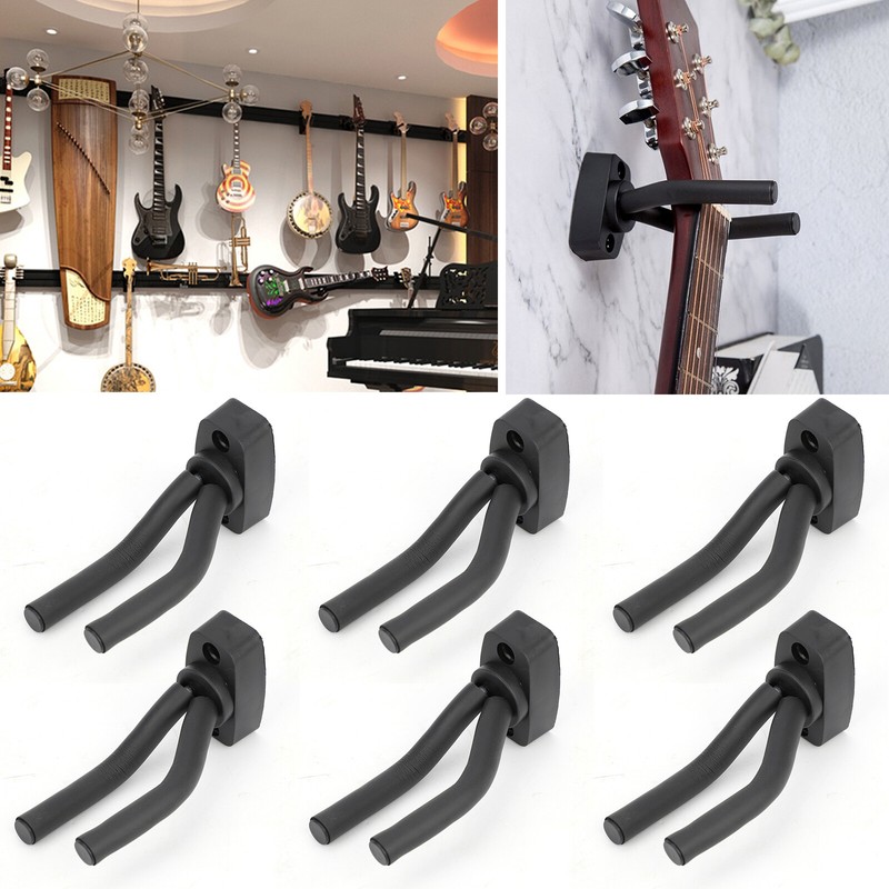 6X Gitarrenwandhalter Wandhalter Gitarrenhalter Wand Halterung Ständer Stativ DE