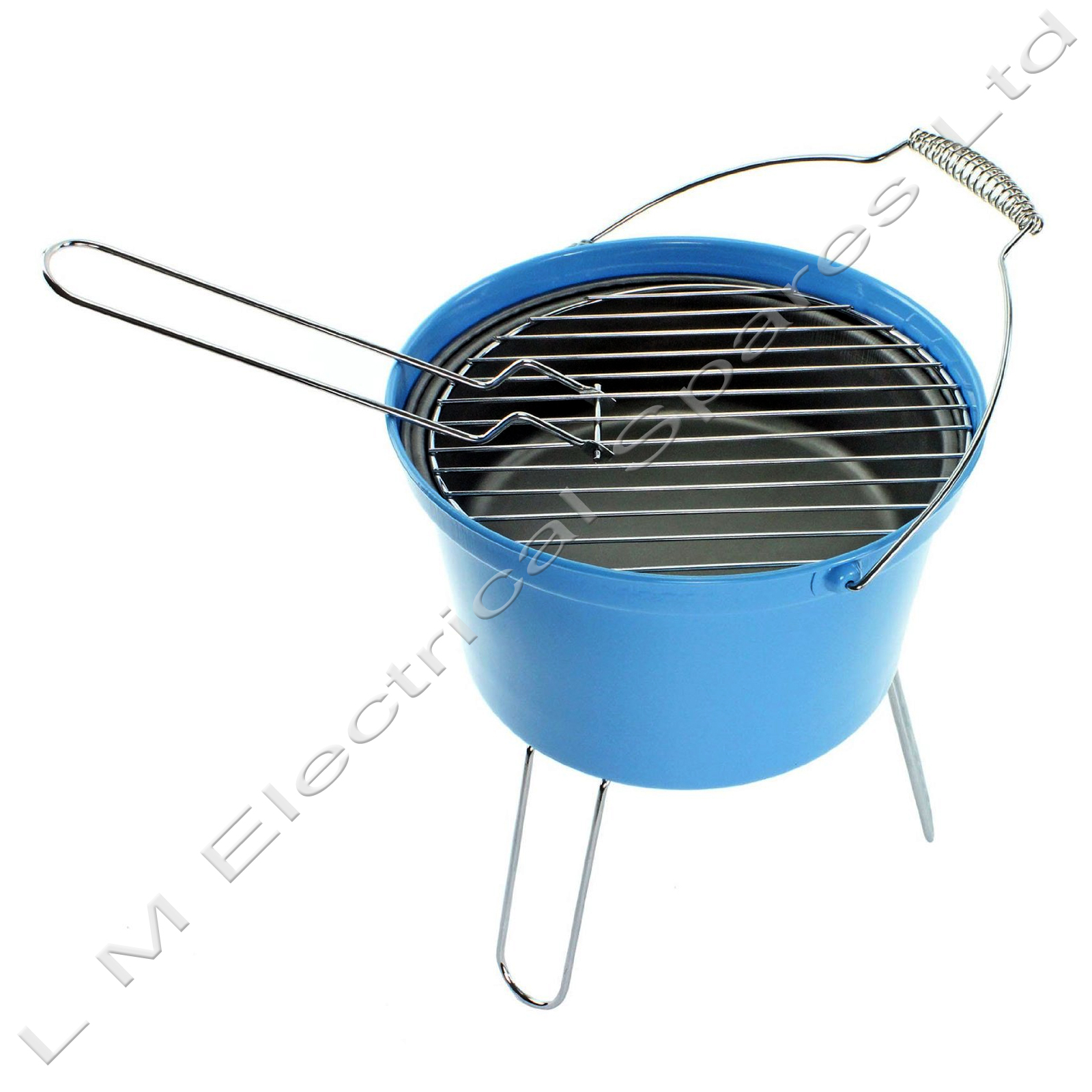 Portable Lightweight Camping Charcoal Bucket Grill Picnic BBQ Barbecue