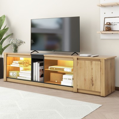 ModernTV Stand for TVs Media Console with Multi-Functional Storage,Entertainment
