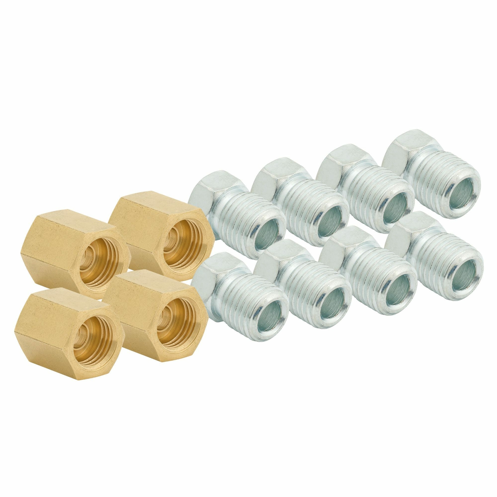12Pcs 3/16" Brake Lne (3/8-24 Nverted) Brake Lne Fttngs Brass