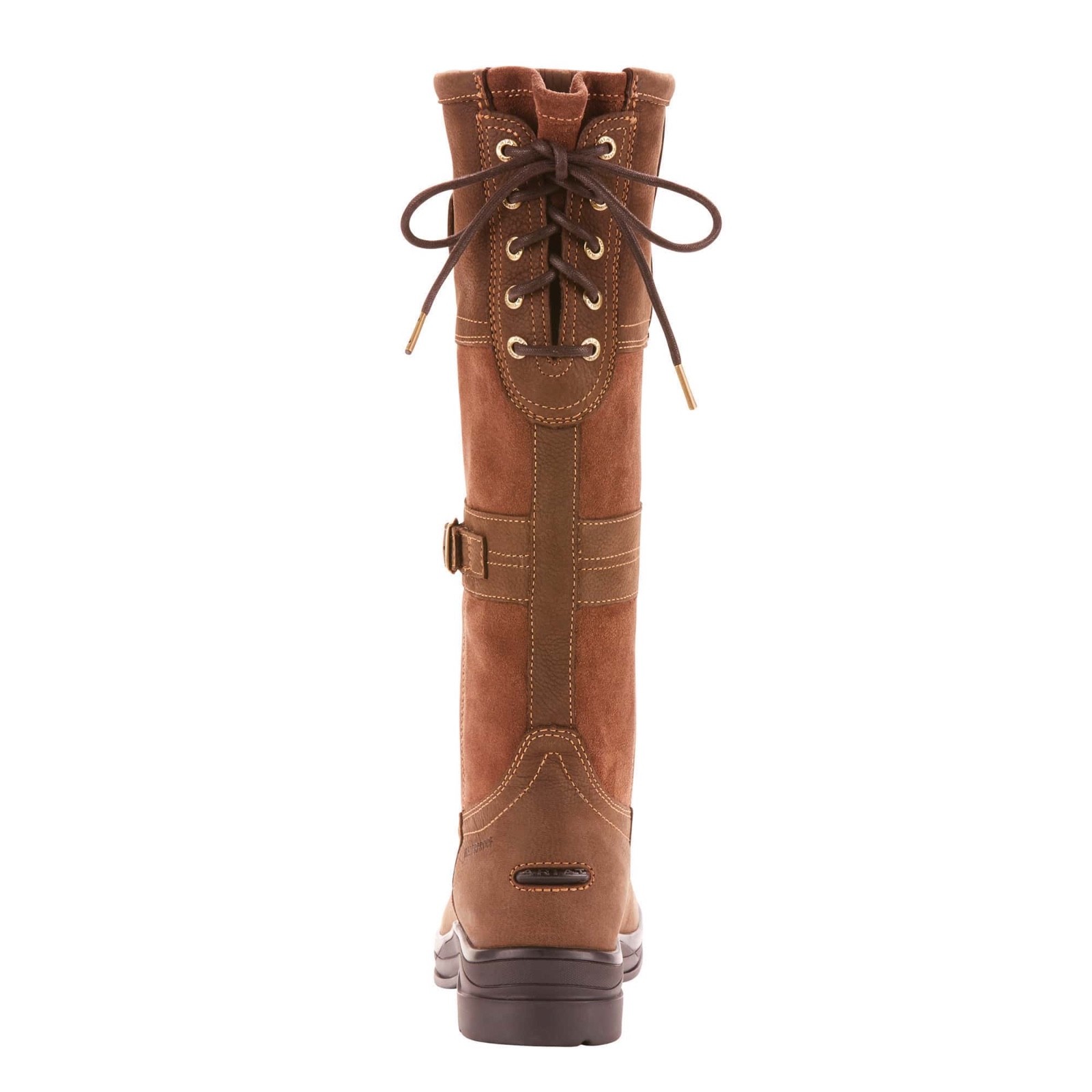 Pre-owned Ariat ® Ladies Langdale H2o Java Brown Waterproof Tall Boots 10024982