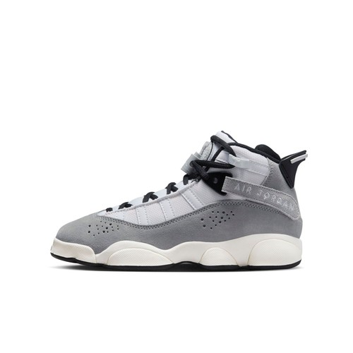 

[FJ4651-077] КОЛЬЦА Air Jordan с 6 кольцами для начальной школы GS «СВЕТЛО-ДЫМЧАТЫЙ СЕРЫЙ», Light smoke grey/black/sail/white