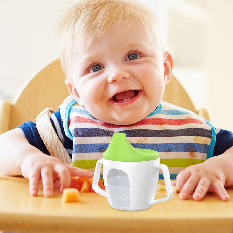 Baby Cup With Straw Bottle Kids Toddler Sippy Water Drinking Bottle Feeder