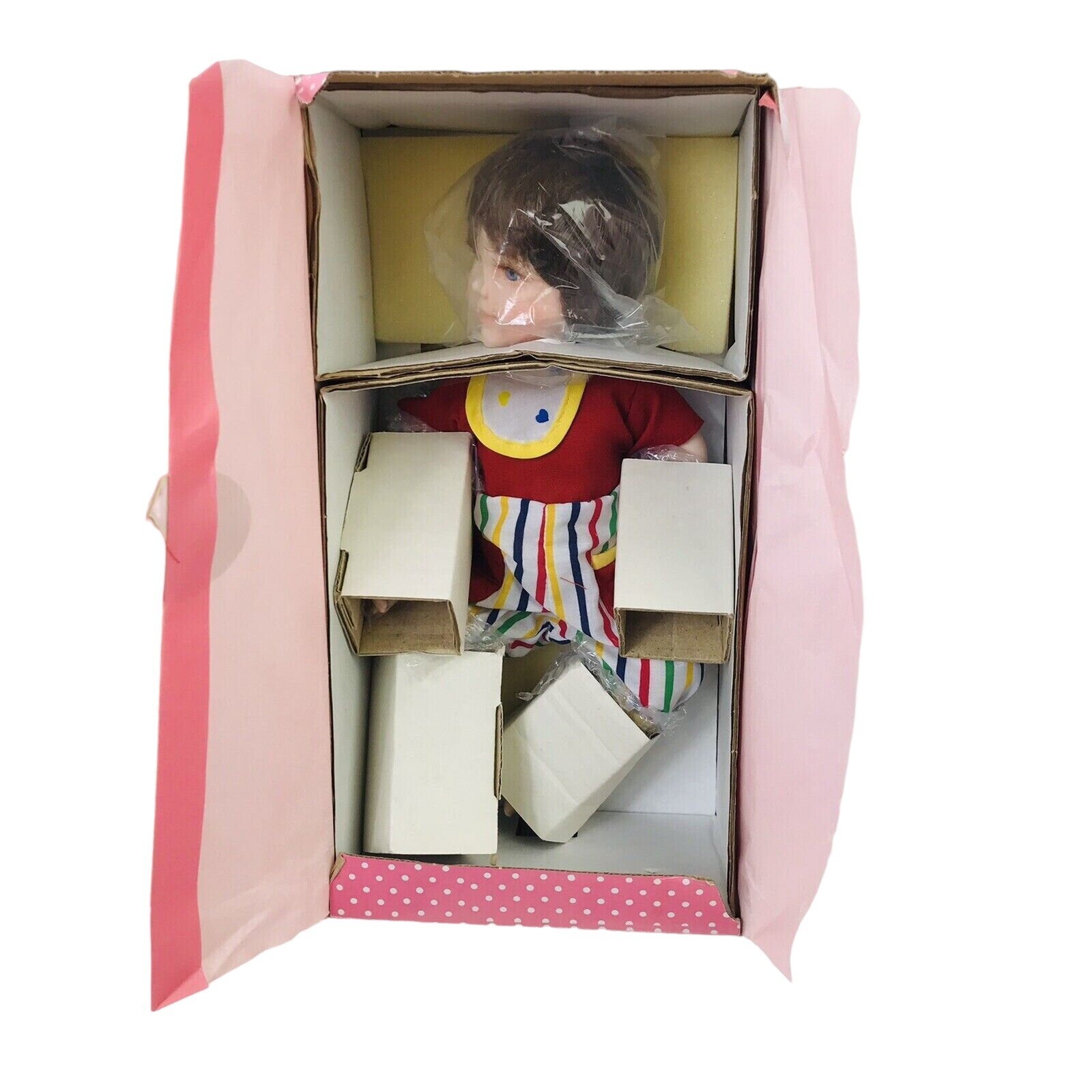 Paradise Galleries Bed & Bath Time Babies Porcelain Doll Andrew NOB