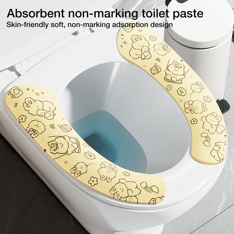 Closestool Washable Soft Warmer Mat Pad Cushion Cover
