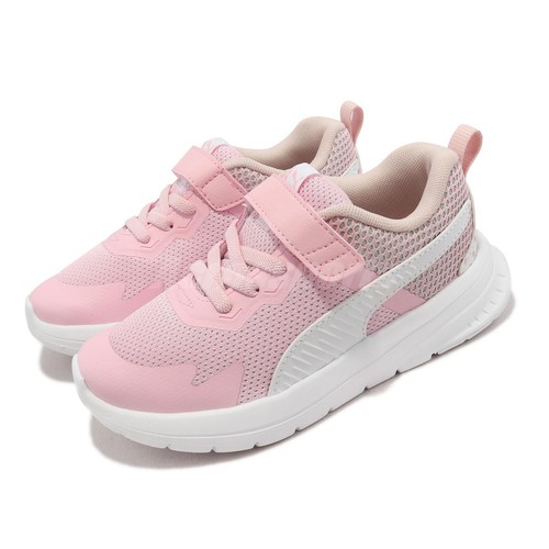 

Puma Evolve Run GlitterAC PS Розовый Белый Ремешок Детский Дошкольный Бег 386242-02, Evolve Run Glitterac Ps