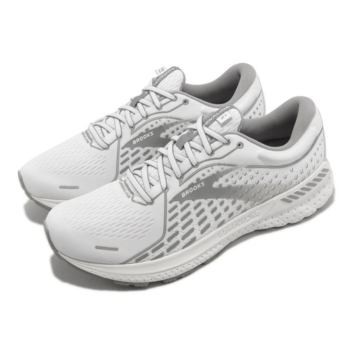 Мужские спортивные кроссовки Brooks Adrenaline GTS 21 White Grey 1103491D-153