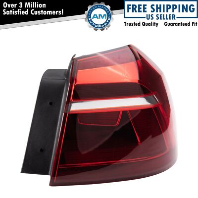 Right Outer Tail Light Fits 2017-2019 Volkswagen Passat