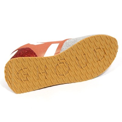 GHOUD H2390 SNEAKER DONNA GHOUD STAR LOW WOMAN GLITTER SHOES BRONZE/SILVER