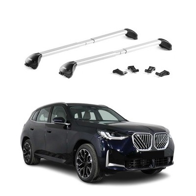Roof Rack Cross Bars Luggage Carrier for BMW X3 G45 2025-2026 Alu Silver 2x