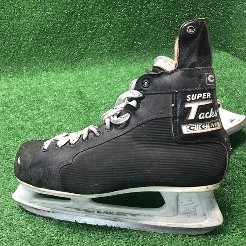 Vintage 1979 CCM Super Tacks Mens Ice Hockey Skates, Size 10.5 Rare