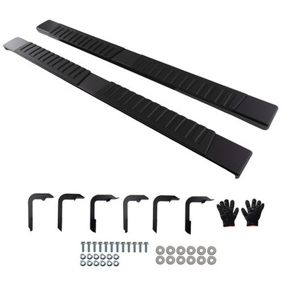 Nerf Bars Side Step Nerf Bar for Nissan Titan 2004-24 Crew Cab Black Aluminum