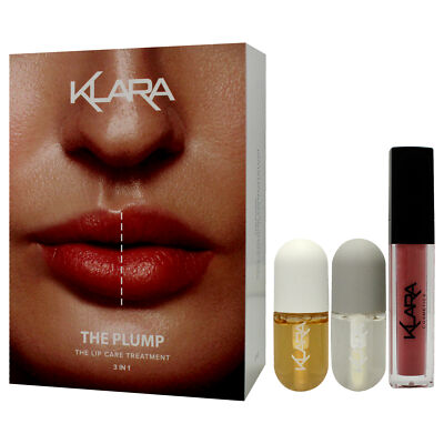 The Plump Lip Care Treatment Kit by Klara for Women - 3 Pc Kit Set