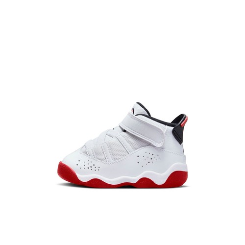 

[323420-160] Кроссовки Air Jordan с 6 кольцами для малышей TD «WHITE UNIVERSITY RED», White/black/university red