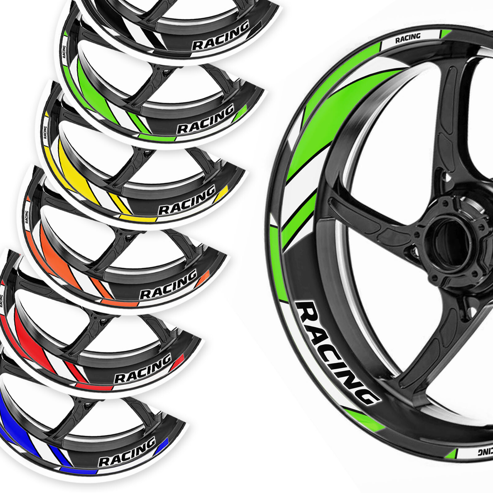 For Kawasaki Ninja 650 ZX6R ZX10R ZX14R Green Motorcycle Rim