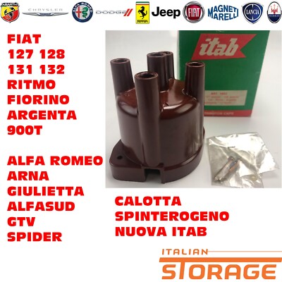 Fiat 127 128 131 132 Ritmo Argenta Distributor Cap New Itab 1652