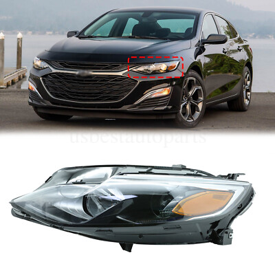 For 2019 2020 2021 Chevrolet Malibu Headlight Halogen Driver Left Side LH