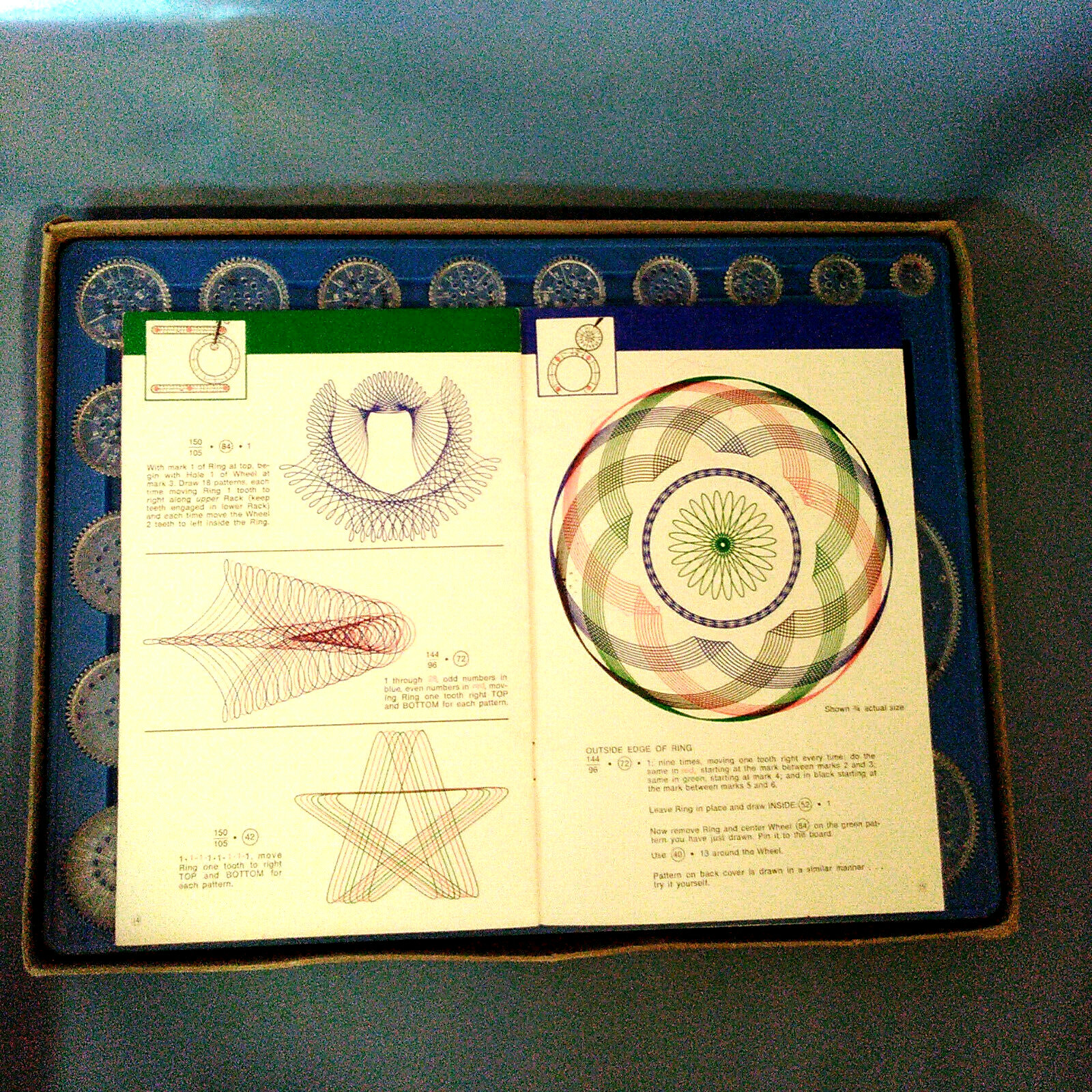 VINTAGE 1967 Kenner's NEW SPIROGRAPH EDUCATIONAL Art COMPLETE Play Set - No Pens
