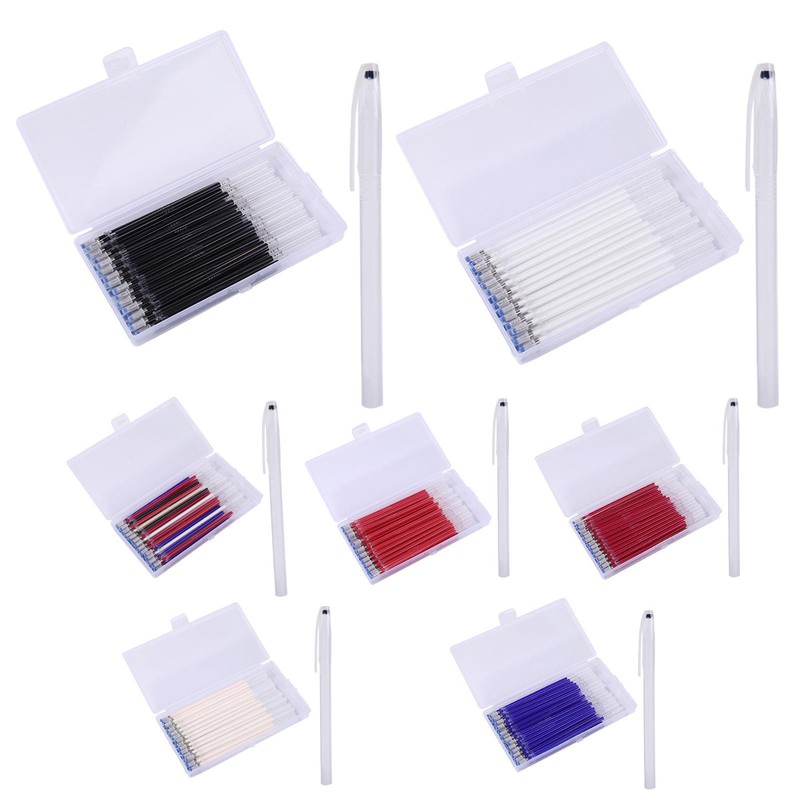 40PCS NEW Heat Erase Pen Refills High Temperature Disappearing Fabric Marker