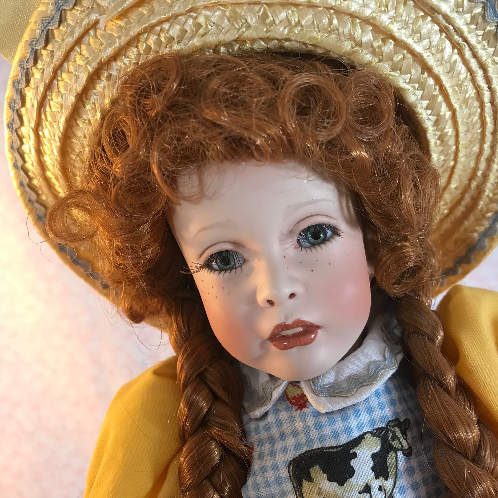 Paradise Galleries Redhead Porcelain Doll Molly MacDonald 14
