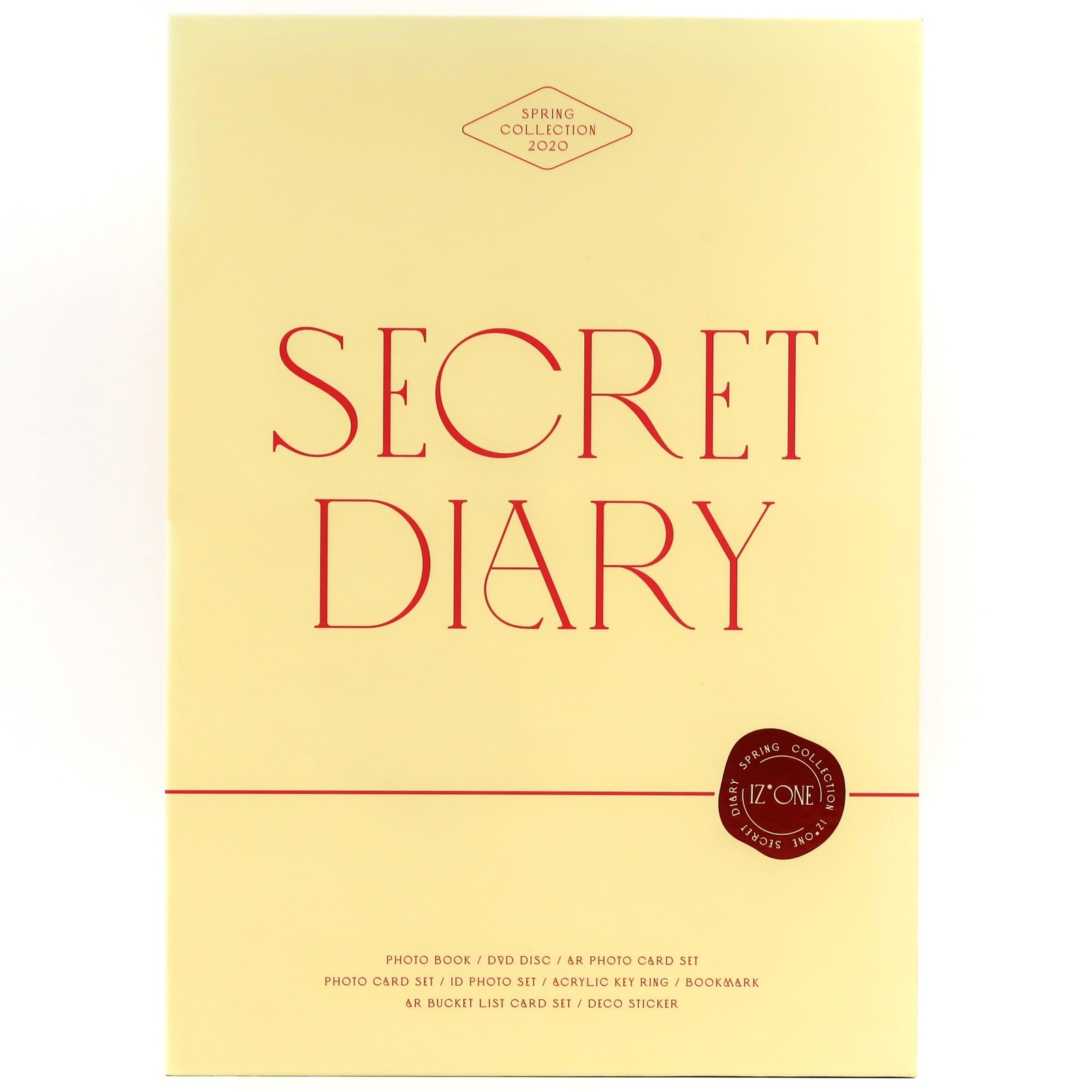 06▢SECRET DIARY PHOTOBOOK IY1029-1 IZ*ONE – Secret Diary Spring Collection 2020 Yellow Set