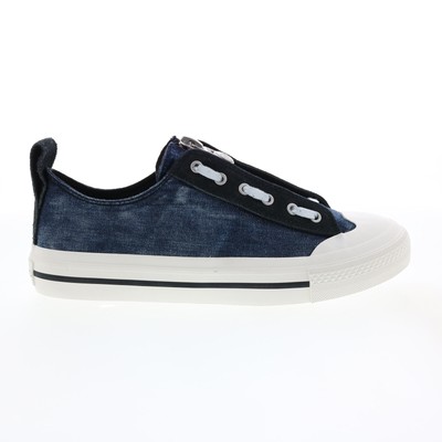 

Diesel S-Astico Low Zip Мужские синие холщовые кроссовки на молнии Lifestyle Обувь, Синий, Diesel S-Astico Low Zip