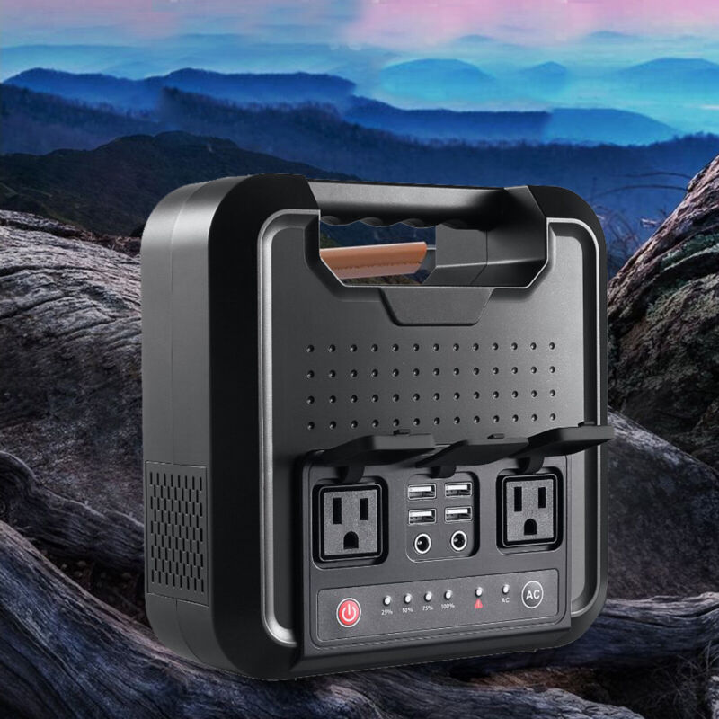Portable Power Station 200Wh Solar Power Generator Lithium Battery Power Supply
