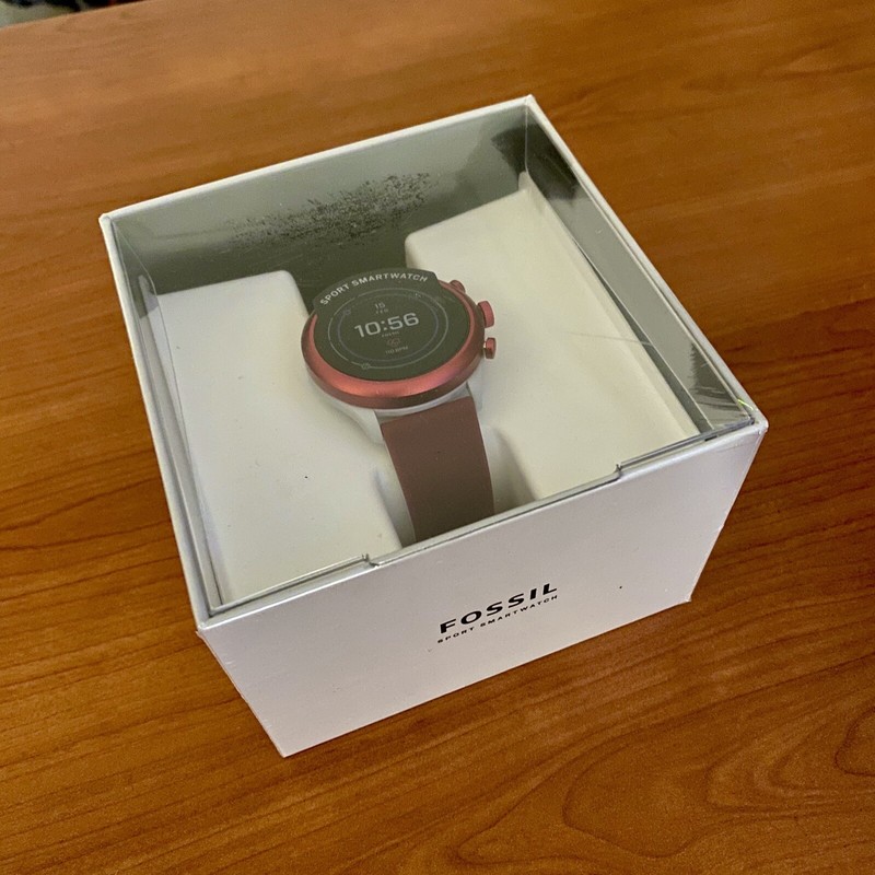 fossil smartwatch red