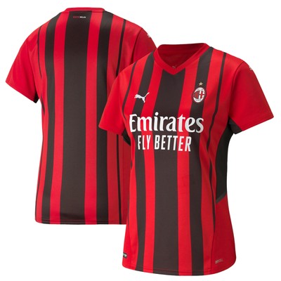 PUMA AC MILAN FOOTBALL HOME SHIRT TOP T-SHIRT SHORT SLEEVE 2021-22 PUMA WOMENS