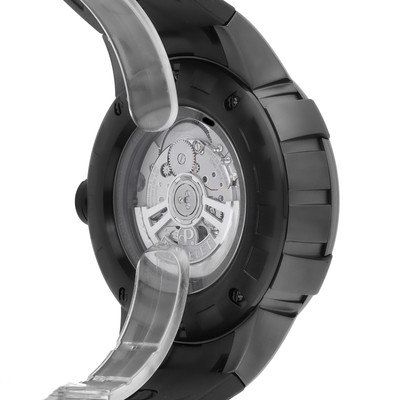 Pre-owned Perrelet Turbine Xl Black Dial Monte Carlo Le 48mm Automatic Men's A1051/a