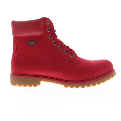 

Lugz Convoy MCNVYD-6080 Мужские Красные Нубуковые Кожаные Повседневные Классические Ботинки На Шнуровке 10.5, Красный, Lugz Convoy