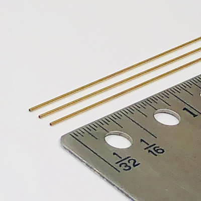 Albion MBT06 Brass Micro Tubing 0.6 mm OD x 0.4 mm ID 3-PACK