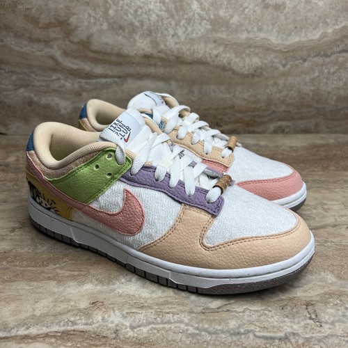Pre-owned Nike Dunk Low Se Women's Sun Club Sneakers Multi Color Shoes In Multicolor