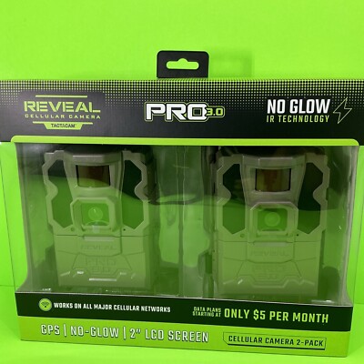 Tactacam REVEAL PRO 3.0 No-Glow Cellular Trail Camera 2-Pack
