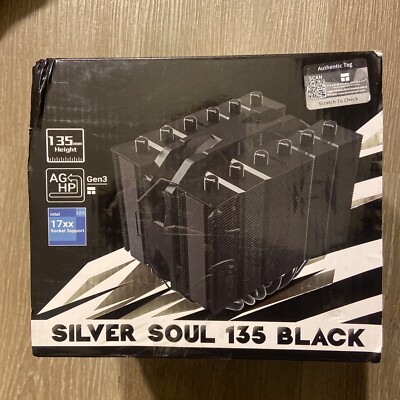 Thermalright Silver Soul 135 Black Dual Tower CPU Air Cooler, 6x6mm Heat Pipes