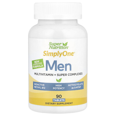 SimplyOne , Men s Multivitamin + Super Complexes, 90 Tablets