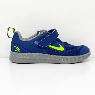 Nike Boys Downshifter 9 CI3915-400 Синие кроссовки для бега, размер 9C