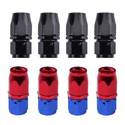 4pcs 4AN/6AN/8AN/10AN/12AN Straight Swivel Hose End Fitting Adaptor For CPE Hose