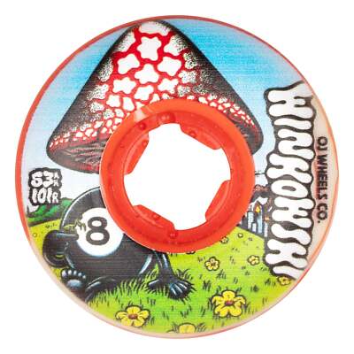 OJ WINKOWSKI MUSHROOM ELITE EZ EDGE RED / WHITE SWIRL 53mm 101a SKATEBOARD WHEEL