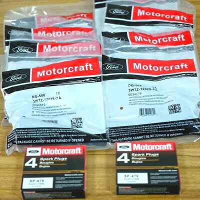 8Set OEM Motorcraft Ignition Coil DG508 &Spark Plug SP479 For Ford F150 4.6 5.4L